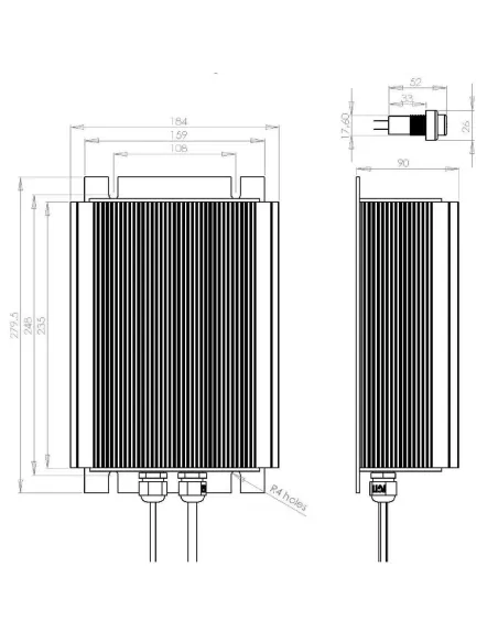 Chargeur de batterie SPE HF2UIPFC small 24V 25A