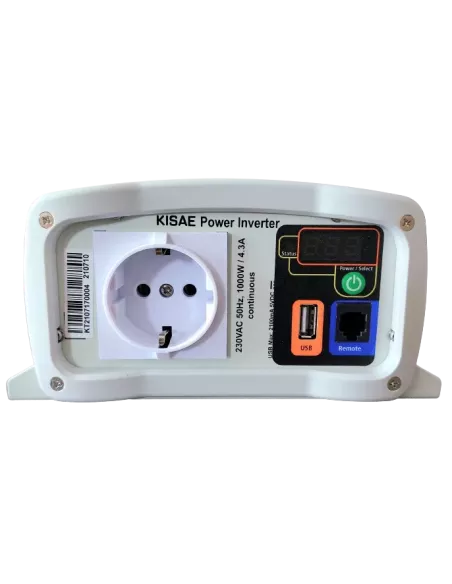 Convertisseur de tension SW1210 pur sinus 12 / 230 V 1200 W KISAE