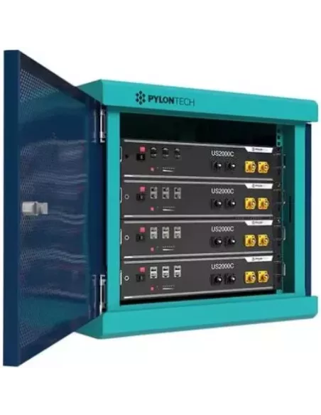 Armoire pour batteries PYLONTECH 09U (ouvert)