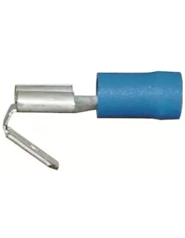 Cosse plate bleu mâle et femelle 6.3 x 0.8 mm