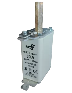 Fusible à couteaux NHC1 80 A / 500 V