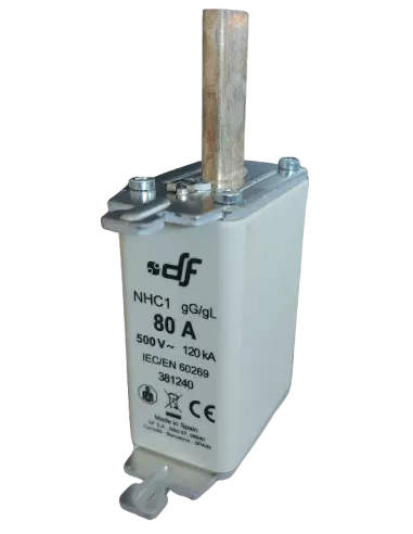 Fusible à couteaux NHC1 80 A / 500 V