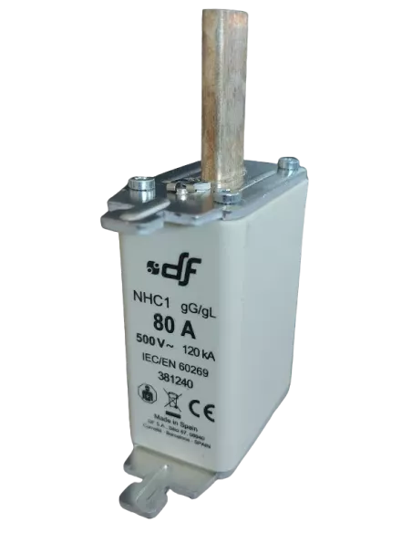 Fusible à couteaux NHC1 80 A / 500 V