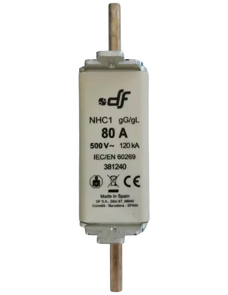 Fusible à couteaux NHC1 80 A / 500 V