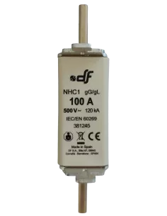 Fusible à couteaux NHC1 100 A / 500 V 2