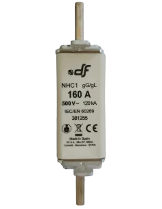 Fusible à couteaux NHC1 160 A / 500 V 2