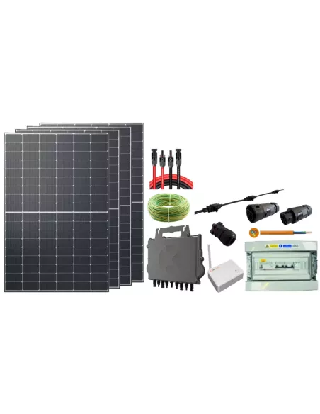 Kit solaire autoconsommation 1700 W avec micro-onduleur APSystems en triphasé