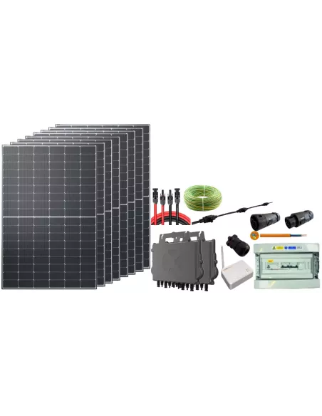 Kit solaire autoconsommation 3400 W avec micro-onduleur APSystems en triphasé