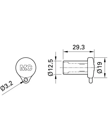 Schéma Bouchon de protection MC4 EVO 2 - Femelle PV-BVK4