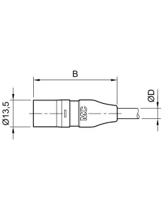 Connecteur MC3 Mâle KST3 pour câble 6 mm² 2