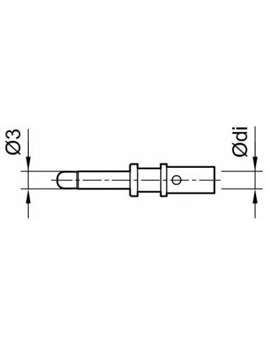 Connecteur MC3 Mâle KST3/6II pour câble 6 mm² Schéma