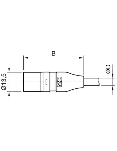 Connecteur MC3 Mâle KST3II pour câble 2 / 4 mm²