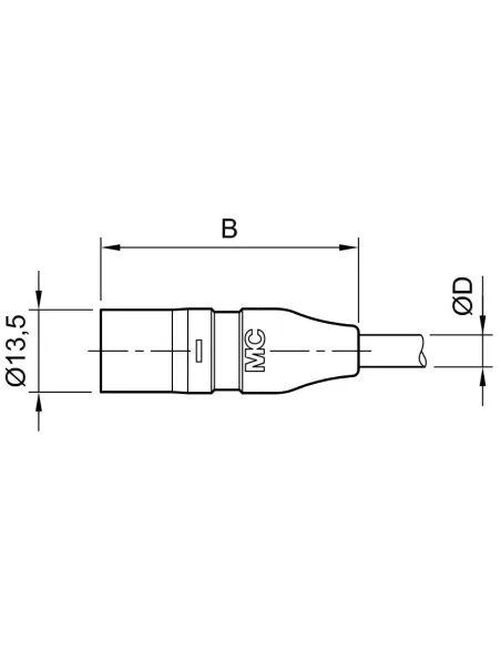 Connecteur MC3 Mâle KST3II pour câble 2 / 4 mm²
