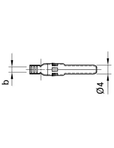 Connecteur MC4 Mâle 4/6 mm² PV-KST4/6II 2