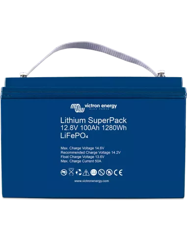 Batterie VICTRON Lithium12,8V 100AH SuperPack High Current