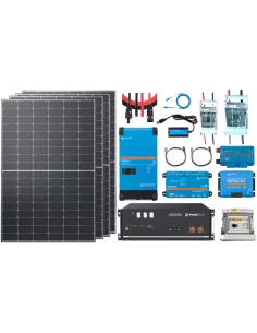Kit solaire 48 V 1700 W avec onduleur 3000 VA - Lithium Pylontech