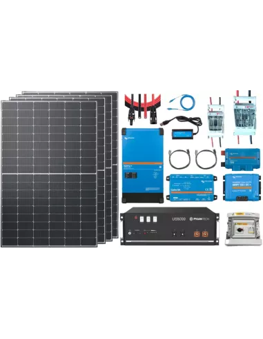 Kit solaire 48 V 1700 W avec onduleur 5000 VA - Lithium Pylontech