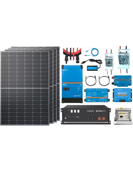 Kit solaire 48 V 1700 W avec onduleur 5000 VA - Lithium Pylontech