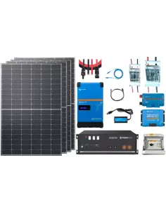 Kit solaire 48 V 1700 W avec onduleur 3000 VA GX - Lithium Pylontech