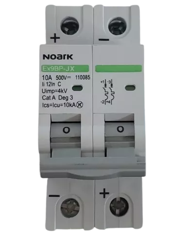 Disjoncteur miniature Ex9BP-JX 2P C 10 A NOARK