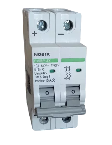 Disjoncteur miniature Ex9BP-JX 2P C 10 A NOARK