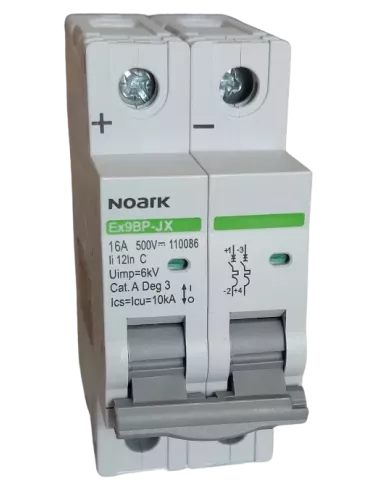 Disjoncteur miniature Ex9BPJX 2P C 16A NOARK