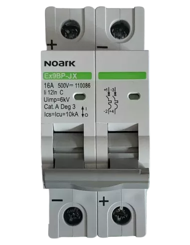 Disjoncteur miniature Ex9BPJX 2P C 16A NOARK