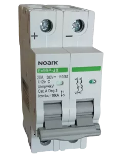Disjoncteur miniature Ex9BPJX 2P C 20A NOARK