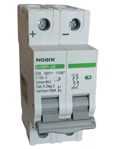Disjoncteur miniature Ex9BPJX 2P C 20A NOARK