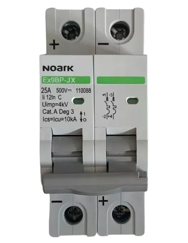 Disjoncteur miniature Ex9BPJX 2P C 25A NOARK