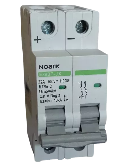 Disjoncteur miniature Ex9BPJX 2P C 32A NOARK