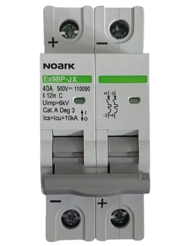 Disjoncteur miniature Ex9BPJX 2P C 40A NOARK
