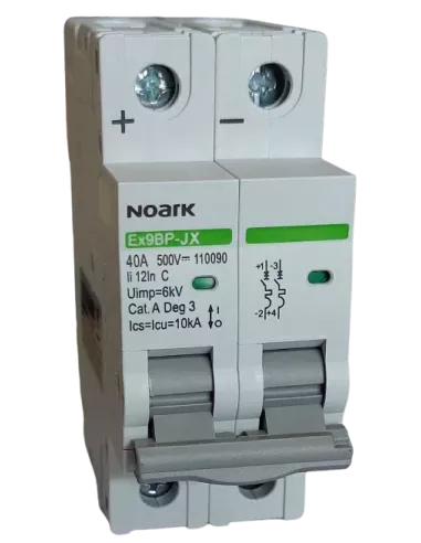 Disjoncteur miniature Ex9BPJX 2P C 40A NOARK