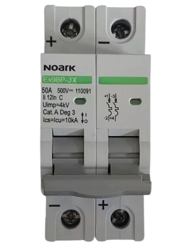 Disjoncteur miniature Ex9BPJX 2P C 50A NOARK