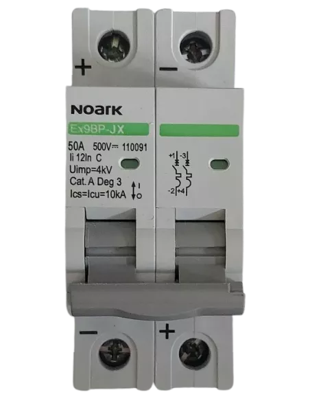 Disjoncteur miniature Ex9BPJX 2P C 50A NOARK