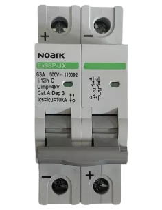 Disjoncteur miniature Ex9BPJX 2P C 63 A NOARK 2