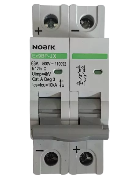 Disjoncteur miniature Ex9BPJX 2P C 63 A NOARK