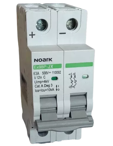 Disjoncteur miniature Ex9BPJX 2P C 63 A NOARK