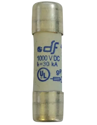 Fusible cylindrique 10x38 gPV 10 A pour installation photovoltaïque