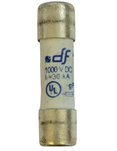 Fusible cylindrique 10X38 gPV 12A pour installation photovoltaïque 2