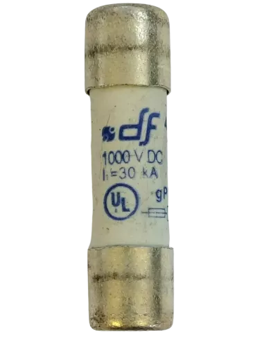 Fusible cylindrique 10X38 gPV 12A pour installation photovoltaïque