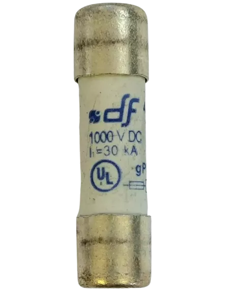 Fusible cylindrique 10X38 gPV 12A pour installation photovoltaïque