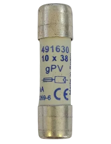 Fusible cylindrique 10x38 gPV 16 A pour installation photovoltaïque