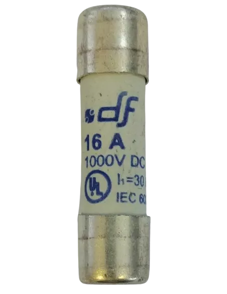 Fusible cylindrique 10x38 gPV 16 A pour installation photovoltaïque
