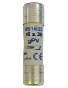 Fusible cylindrique 10x38 gPV 20 A pour installation photovoltaïque 2