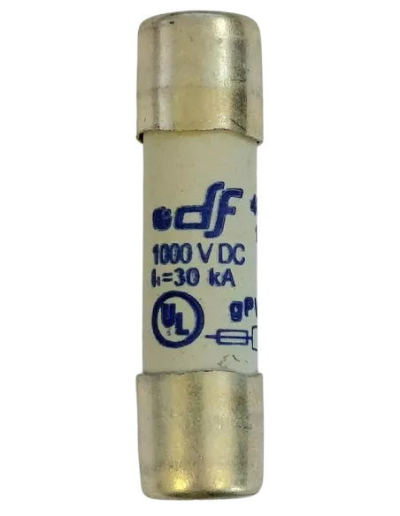 Fusible cylindrique 10X38 gPV 8A pour installation photovoltaïque