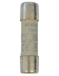 Fusible cylindrique 10x38 gPV 600 V 25 A pour installation photovoltaïque 2