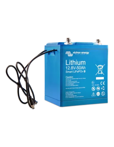Batterie VICTRON Lithium LiFeP04 12,8V 50AH Smart  sortie connecteurs