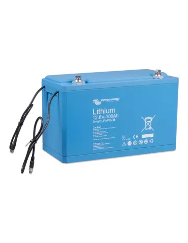 Batterie VICTRON Lithium LiFeP04 12,8V 100Ah Smart 3/4 face