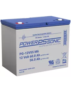 Batterie Power Sonic PG-12V55 12 V 60 Ah
